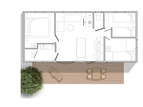 MOBILHOME 6 personnes - Roma CLASSIC climatisé - 6p