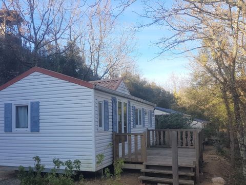 MOBILHOME 4 personnes - Mobil-home “Flores” climatisé avec salle de bain et cuisine