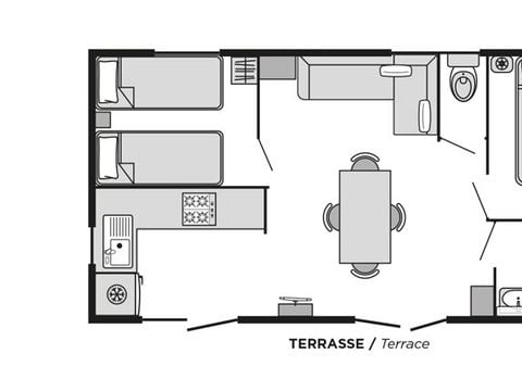 MOBILHOME 6 personnes - Palma CONFORT Climatisé 4/6 personnes