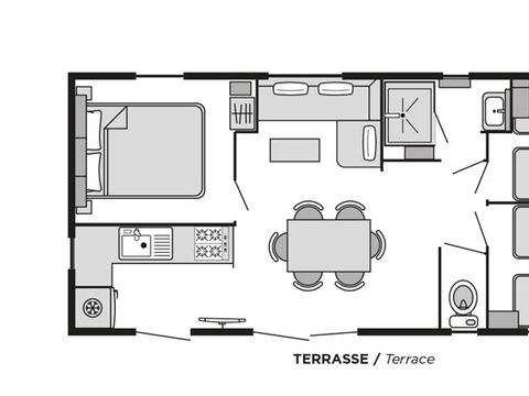 MOBILHOME 6 personnes - Bahia PREMIUM