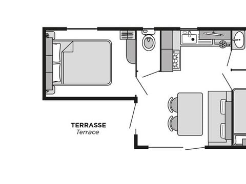 MOBILHOME 6 personnes - Dune CLASSIC 4/6 personnes