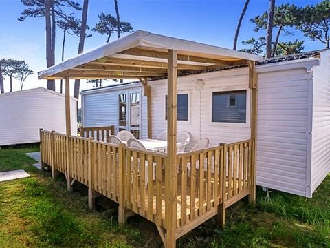 MOBILE HOME 6 people - Comfort XL | 3 Bedrooms | 6 Pers | Raised terrace | Air conditioning