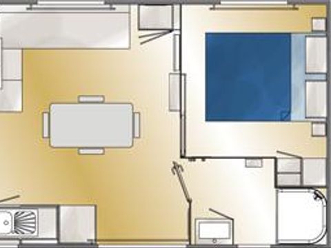 MOBILE HOME 6 people - Comfort 3 bedrooms - Terrace