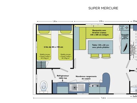 MOBILE HOME 4 people - SUPER MERCURY RIVIERA