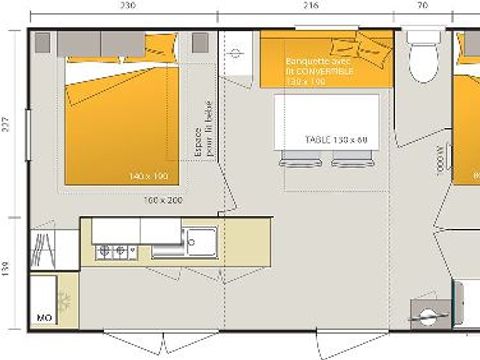 MOBILHOME 4 personnes - Chamarel + clim