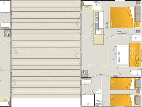 MOBILE HOME 8 people - Noumea + air-conditioning (2 mobile homes together)