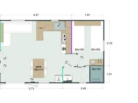 MOBILE HOME 4 people - Premium - 32m² - 2 bedrooms