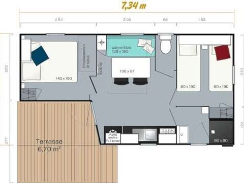 MOBILE HOME 6 people - Compact Loggia