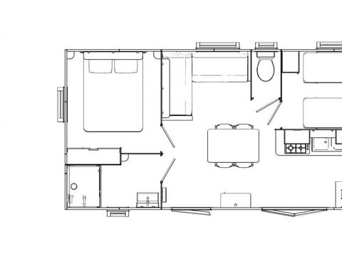 MOBILE HOME 10 people - TRIBU (2 rentals facing each other with shared terrace)