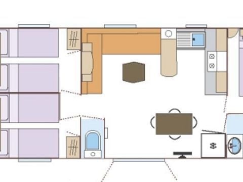 MOBILE HOME 6 people - Premium cottage