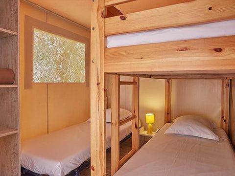 CANVAS AND WOOD TENT 5 people - Eco Lodge Tent | 2 Bedrooms | 4/5 Pers | No bathroom