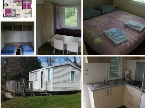 MOBILE HOME 7 people - 2-bedroom mobile home with sanitary facilities - 23 to 29 m² - France