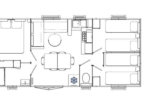 MOBILE HOME 6 people - Charming 3-bedroom mobile home 6p