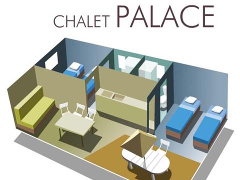 CHALET 6 personnes - Chalet Motel Dimanche/Dimanche 2 salles de bains (45 m²) - n°96 à 99