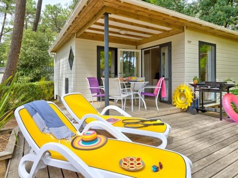 CHALET 4 personnes - Cottage Premium 2ch | PREMIUM - 32 à 50m² terrasse couv. - TV - LV