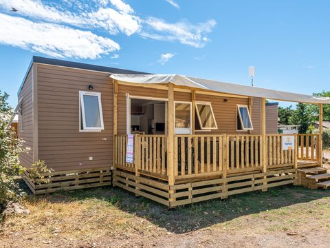 MOBILHOME 6 personnes - Mobil-home | Premium | 3 Ch. | 6 Pers. | Terrasse surélevée | 2 SDB | Clim.