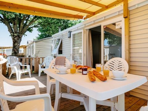 MOBILHOME 6 personnes - Mobil-home | Comfort XL | 2 Ch. | 4/6 Pers. | Terrasse Couverte | Clim.