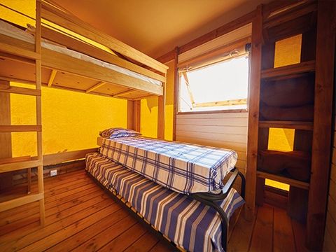 TENTE TOILE ET BOIS 5 personnes - Tente Lodge | 2 Ch. | 4/5 Pers. | Sans SDB