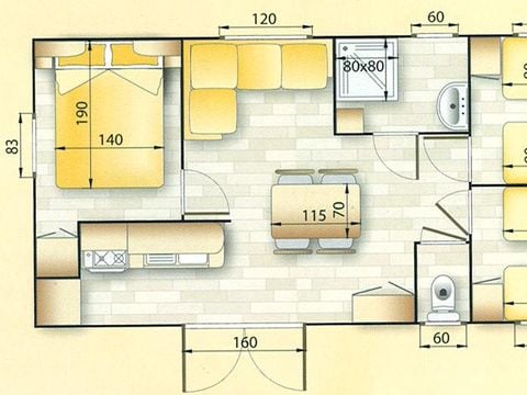 MOBILHOME 6 personnes - SEQUOIA