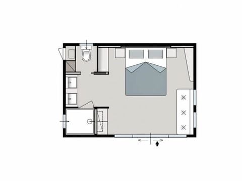 MOBILHOME 2 personnes - Mini Suite (pas de cuisine)