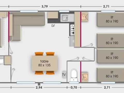 MOBILHOME 6 personnes - Excelle