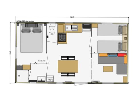 MOBILE HOME 4 people - Comfort 2 Bedrooms 4 People