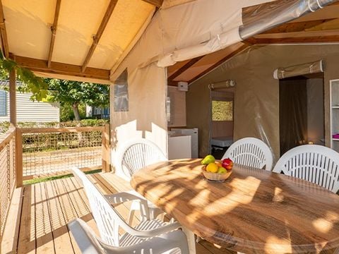 TENTE TOILE ET BOIS 5 personnes - Tente Eco Lodge | 2 Ch. | 4/5 Pers. | Sans SDB