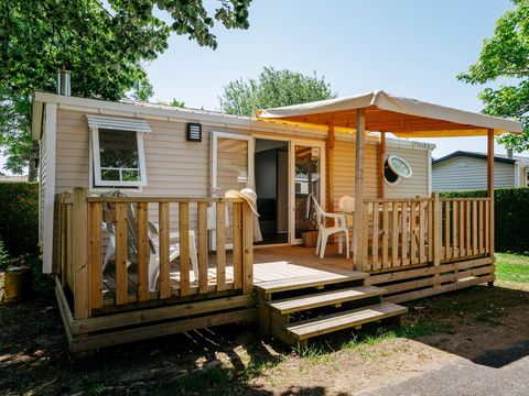 MOBILHOME 6 personnes - Mobil-home | Comfort | 3 Ch. | 6 Pers. | Terrasse surélevée | Clim.