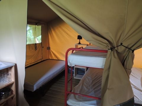 CANVAS AND WOOD TENT 5 people - SAFARI without sanitary facilities