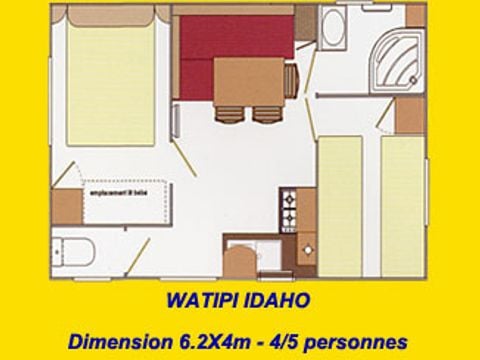 MOBILE HOME 4 people - IDAHO 2 bedrooms - TV