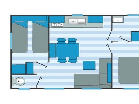 MOBILE HOME 6 people - 2 bedrooms