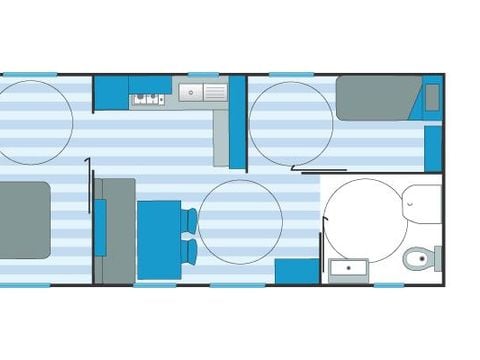 MOBILE HOME 4 people - PMR - 2 bedrooms