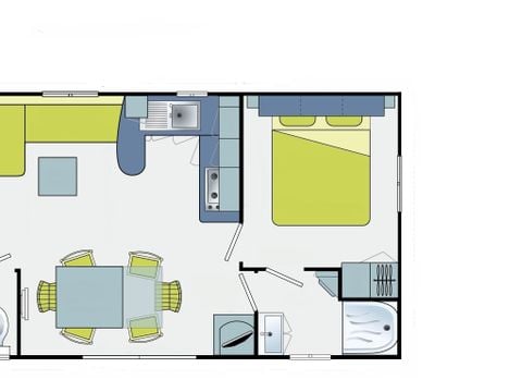 MOBILE HOME 8 people - Mobile-home Standard 32 m² / 3 bedrooms - terrace