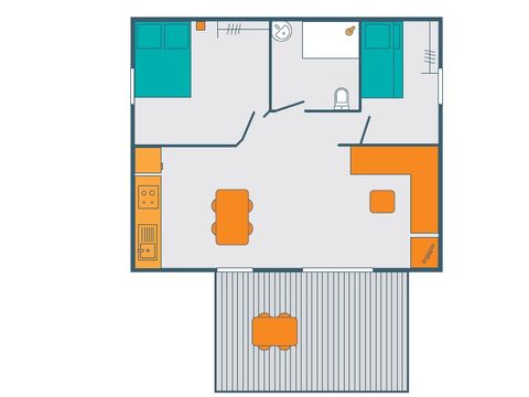 CHALET 6 people - 4-6 PERS. 35M² - PMR