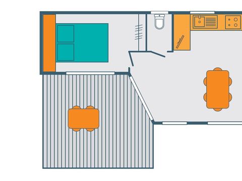 MOBILE HOME 5 people - COMFORT 4/5 PERS