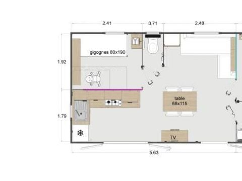 MOBILE HOME 5 people - Lodge 770 Comfort Plus