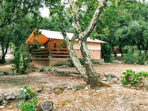 TENTE TOILE ET BOIS 5 personnes - Tente Nature - 2 chambres (sans sanitaire)