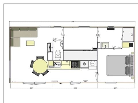 MOBILHOME 4 personnes - Confort XL - 2 chambres