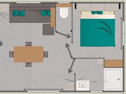 MOBILHOME 4 personnes - Confort XL - 2 chambres