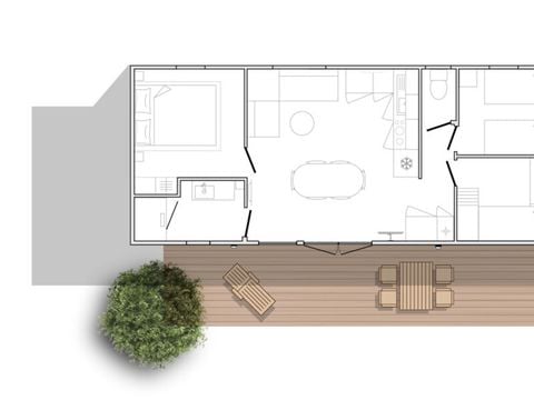 MOBILHOME 6 personnes - Confort XL - 3 chambres