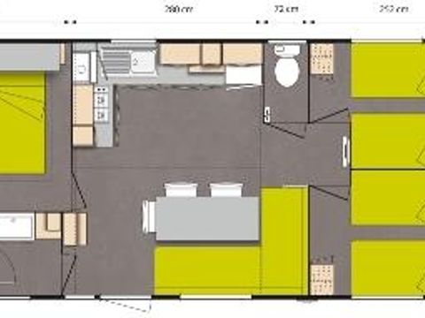 MOBILHOME 8 personnes - CONFORT +