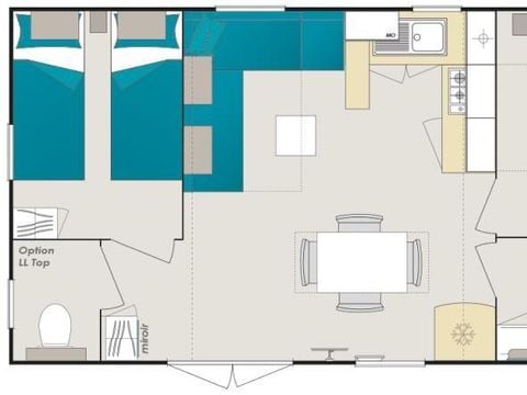 MOBILE HOME 5 people - Premium 30m² (2 bedrooms)