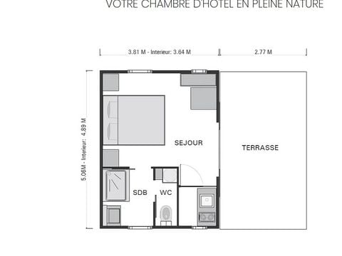 CHALET 2 personnes - CABANE 2 PERSONNES PREMIUM SUR PILOTIS