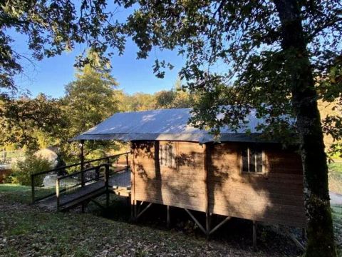 TENTE TOILE ET BOIS 5 personnes - Cabane Lodge 3 Pièces 5 personnes