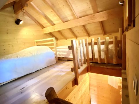 TENTE TOILE ET BOIS 6 personnes - Cabane Perchée 3 Pièces 6 Personnes