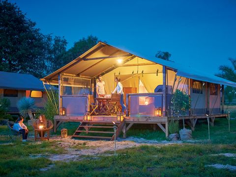 CANVAS AND WOOD TENT 5 people - LODGE KENYA without sanitary facilities