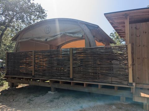 TENTE TOILE ET BOIS 2 personnes - Cabane toilée