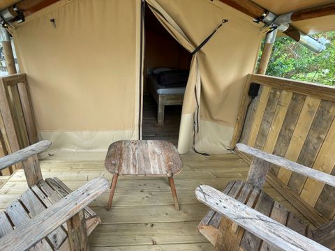 CANVAS AND WOOD TENT 2 people - 1-bedroom lodge tent without sanitary facilities