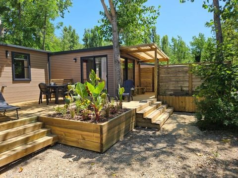 MOBILHOME 6 personnes - Chalet | Ultimate | 3 Ch. | 6 Pers. | Terrasse surélevée | TV