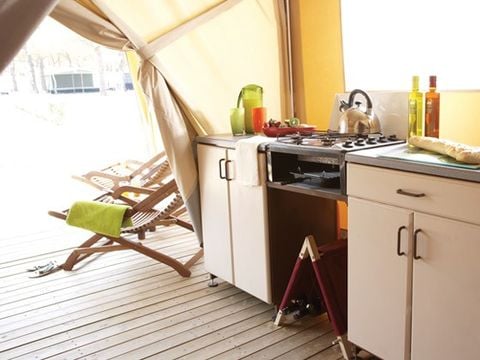 CANVAS AND WOOD TENT 5 people - Safari | 2 Bedrooms | 4/5 People | Single Terrace